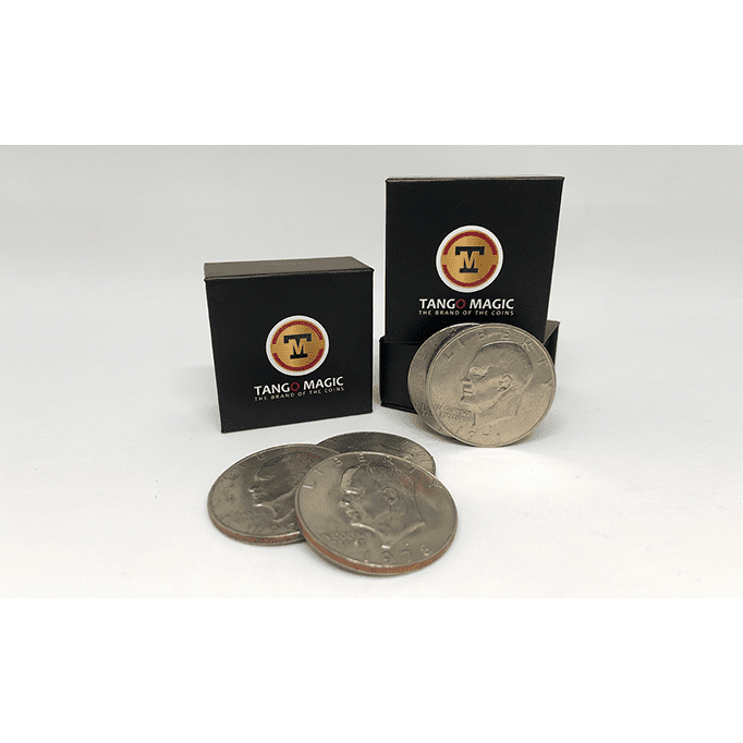 Perfect Shell Coin Set Eisenhower Dollar (Shell and 4 Coins D0202) by Tango Magic - Trick