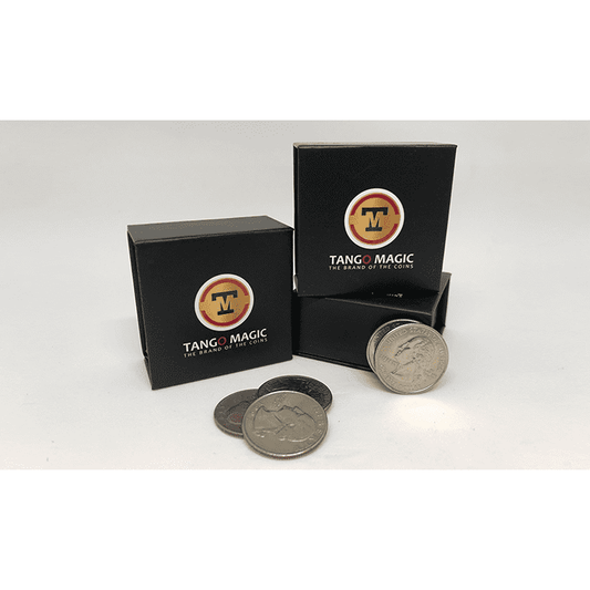 Perfect Shell Coin Set Quarter Dollar (Shell and 4 Coins D0200) by Tango Magic - Trick