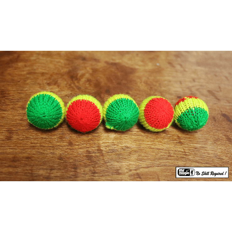 Crochet 5 Ball combo Set (1"/Multi Color) by Mr. Magic - Trick
