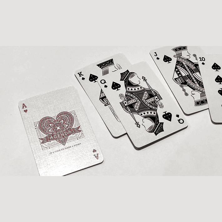 Mini Agenda Playing Cards (White)