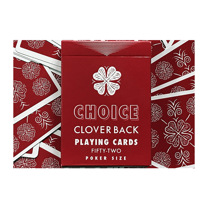 Choice Cloverback (Red) Playing Cards