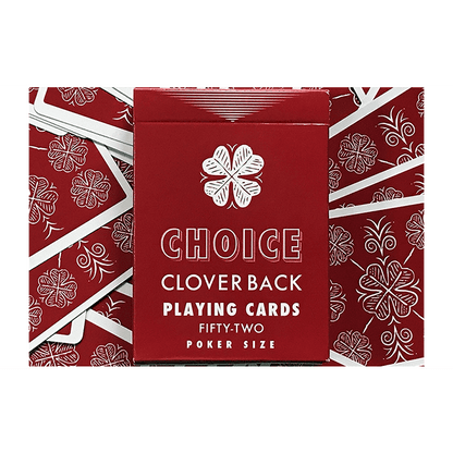 Choice Cloverback (Red) Playing Cards