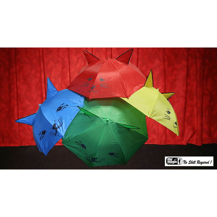 Umbrella Production Silk by Mr. Magic (4 Umbrellas) - Trick