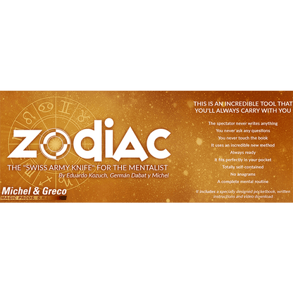 The Zodiac Spanish Version (Gimmicks and Online Instructions) by Vernet - Trick