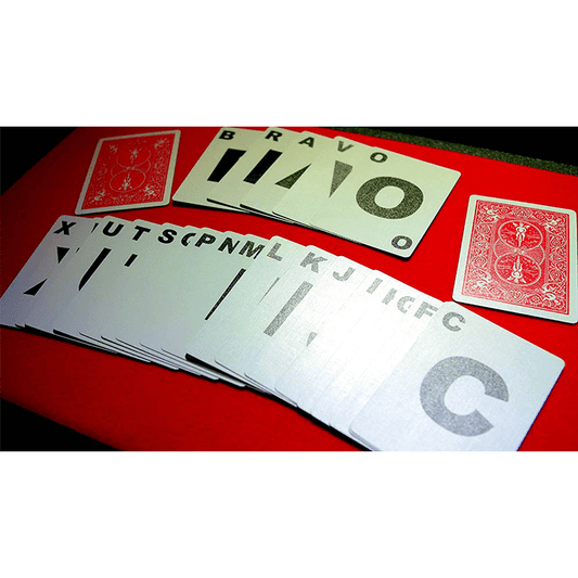 Alphabet Playing Cards Bicycle With Indexes by PrintByMagic - Trick