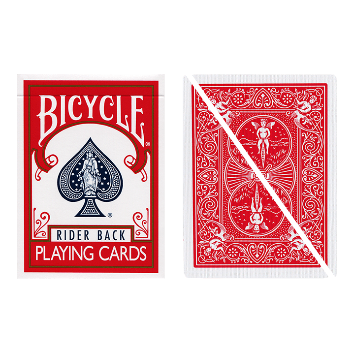 Split Pop Eyed Popper Deck Bicycle (Red)