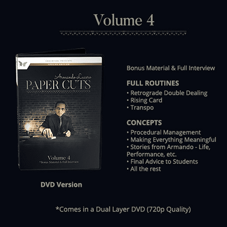Paper Cuts Secret Volume 4 by Armando Lucero - DVD