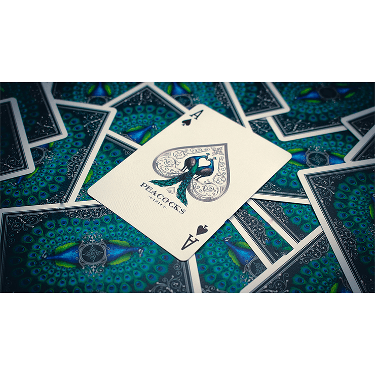 Limited Edition Peacocks Playing Cards by Rocsana Thompson