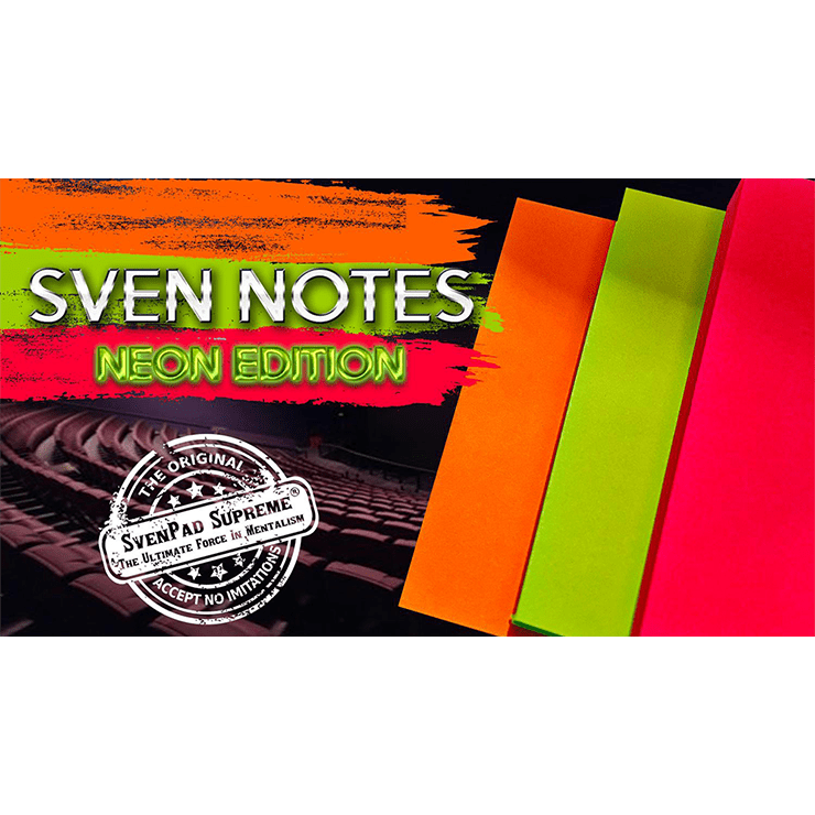 Sven Notes NEON EDITION (3 Neon Sticky Notes Style Pads) - Trick