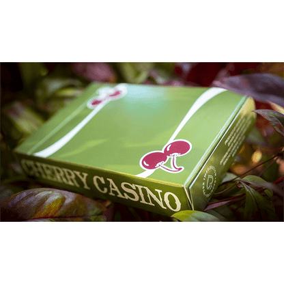 Cherry Casino (Sahara Green) Playing Cards by Pure Imagination Projects