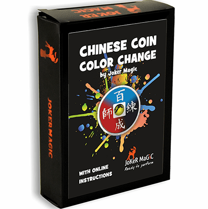 Chinese Coin Color Change (Gimmicks and Online Instructions) by Joker Magic - Trick