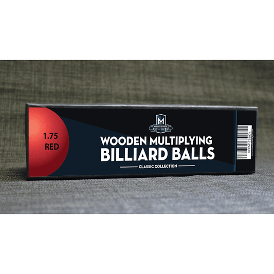 Wooden Billiard Balls (1.75" Red) by Classic Collections - Trick