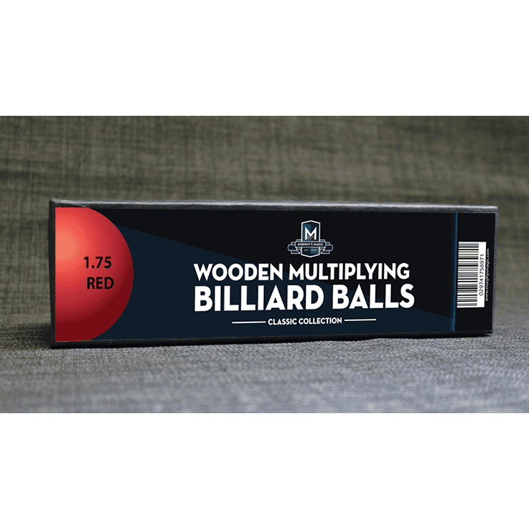 Wooden Billiard Balls (1.75" Red) by Classic Collections - Trick