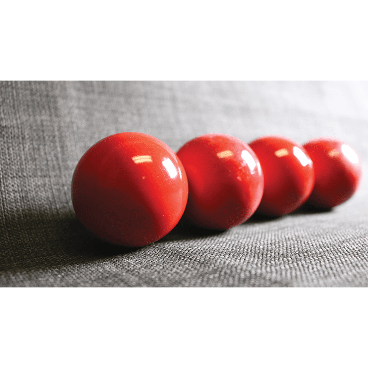 Wooden Billiard Balls (2" Red) by Classic Collections - Trick