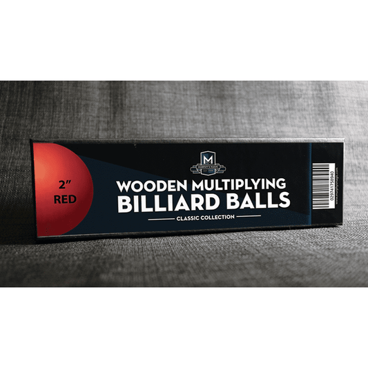 Wooden Billiard Balls (2" Red) by Classic Collections - Trick