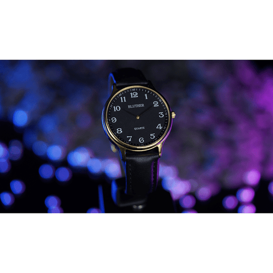 Infinity Watch V3 - Gold Case Black Dial / STD Version (Gimmick and Online Instructions) by Bluether Magic - Trick