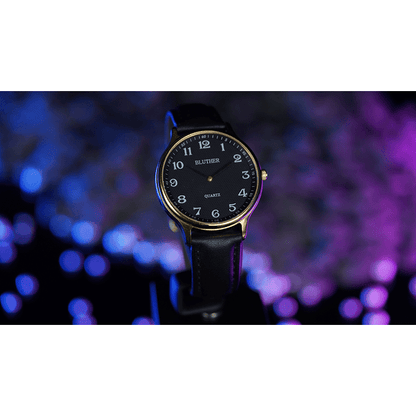 Infinity Watch V3 - Gold Case Black Dial / PEN Version (Gimmick and Online Instructions) by Bluether Magic - Trick