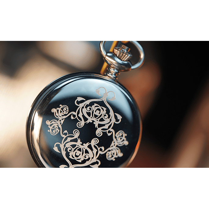 Infinity Pocket Watch V3 - Silver Case White Dial / STD Version (Gimmick and Online Instructions) by Bluether Magic - Trick