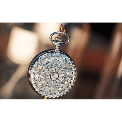 Infinity Pocket Watch V3 - Silver Case White Dial / STD Version (Gimmick and Online Instructions) by Bluether Magic - Trick