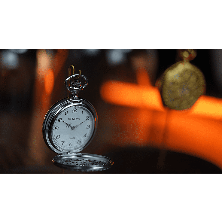 Infinity Pocket Watch V3 - Silver Case White Dial / STD Version (Gimmick and Online Instructions) by Bluether Magic - Trick