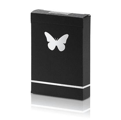 Limited Edition Butterfly Playing Cards (Black and Silver) by Ondrej Psenicka