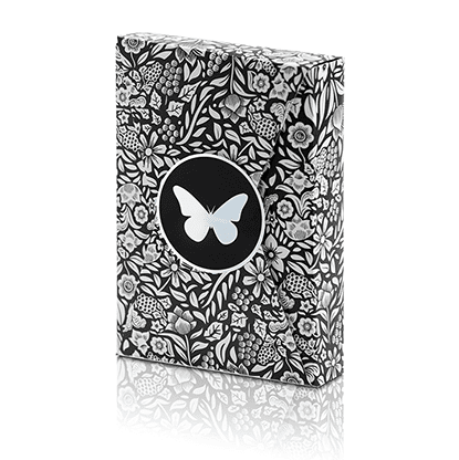 Limited Edition Butterfly Playing Cards (Black and Silver) by Ondrej Psenicka