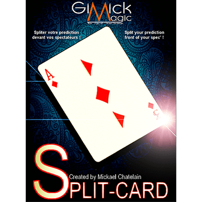 SPLIT-CARD (Red) by Mickael Chatelain  - Trick