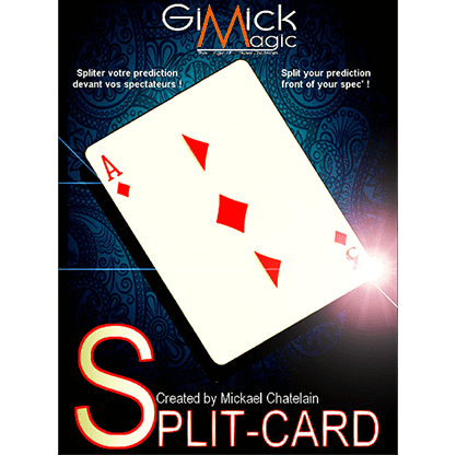 SPLIT-CARD (Red) by Mickael Chatelain  - Trick