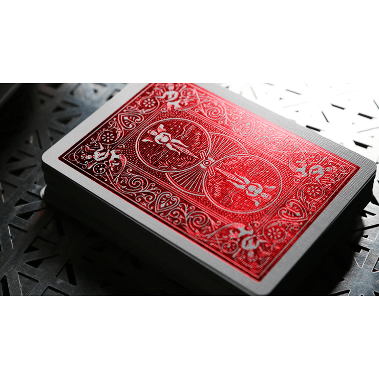 Bicycle Rider Back Crimson Luxe (Red) Version 2 by US Playing Card Co