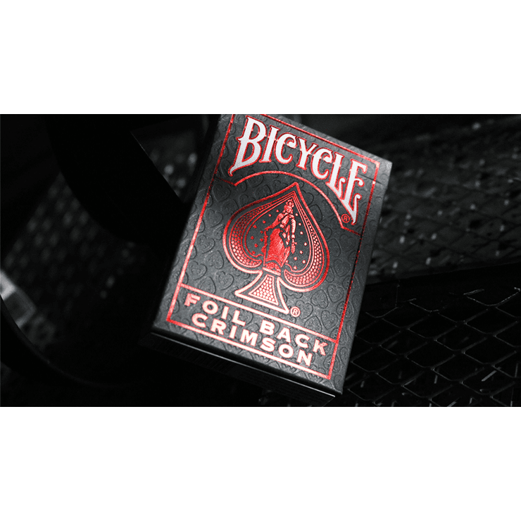 Bicycle Rider Back Crimson Luxe (Red) Version 2 by US Playing Card Co