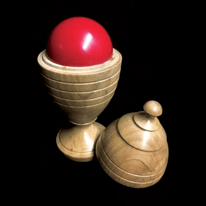 Deluxe Wooden Ball Vase by Merlins Magic - Trick