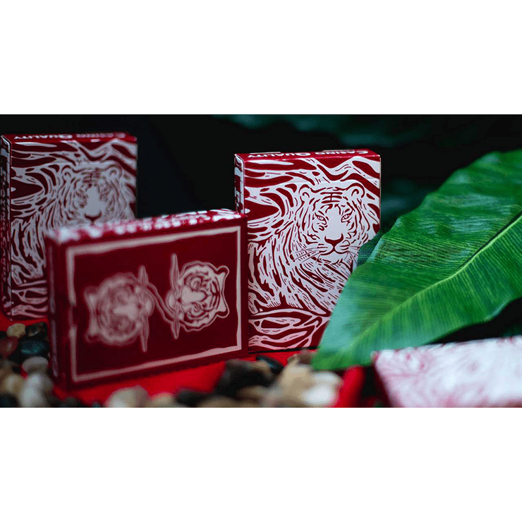 The Hidden King Red Luxury Edition Playing Cards by BOMBMAGIC