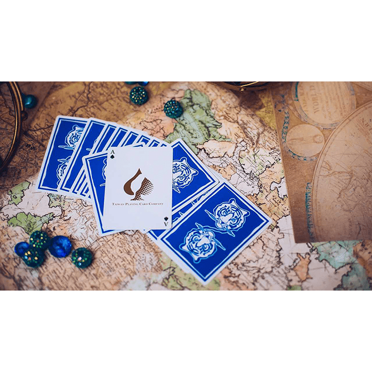 The Hidden King Blue Luxury Edition Playing Cards by BOMBMAGIC