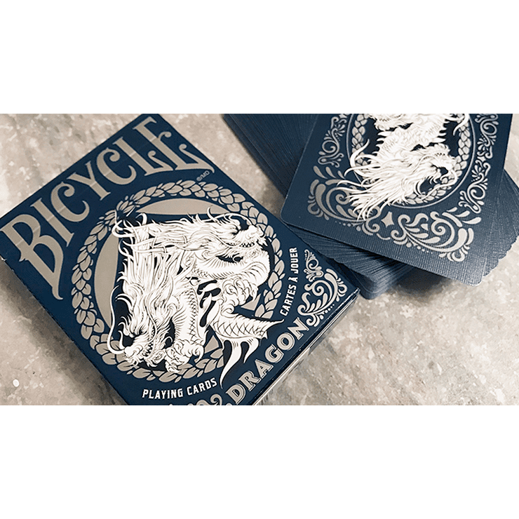 Bicycle Dragon Playing Cards (Blue) by USPCC