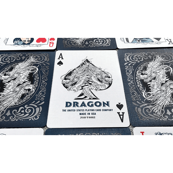 Bicycle Dragon Playing Cards (Blue) by USPCC