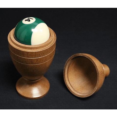 Deluxe Wooden Pool Ball Vase by Merlins Magic - Trick