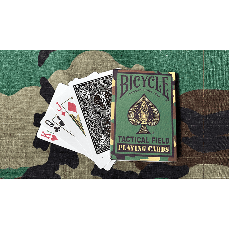 Bicycle Tactical Field Green Camo/Brown Camo (6 Decks) by US Playing Card Co
