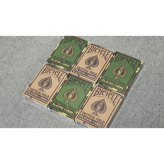 Bicycle Tactical Field Green Camo/Brown Camo (6 Decks) by US Playing Card Co