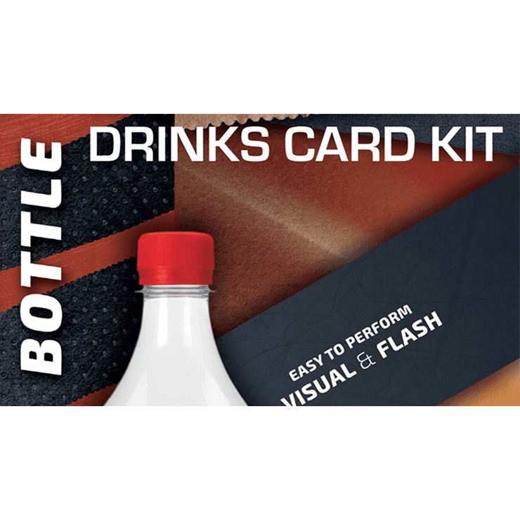 Drink Card KIT for Astonishing Bottle (Gimmick and Online Instructions) by João Miranda and Ramon Amaral  - Trick