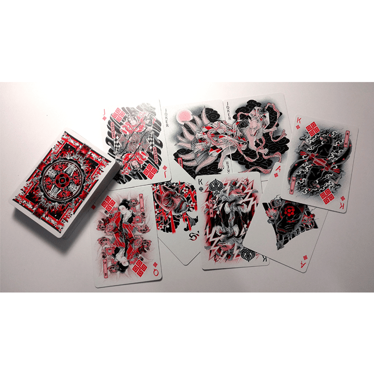 Sumi Kitsune Tale Teller (Craft Letterpressed Tuck) Playing Cards by Card Experiment