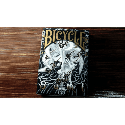 Bicycle Sumi Kitsune Myth Maker (blue) Playing Cards by Card Experiment