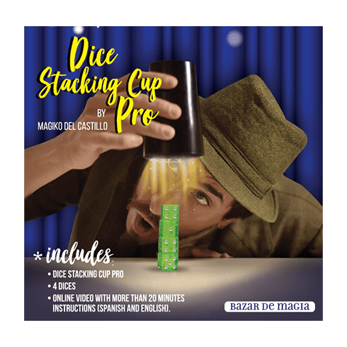 Dice Stacking Cup Pro (Gimmicks and Online Instructions) by Bazar de Magia - Trick
