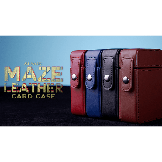 MAZE Leather Card Case (Blue) by Bond Lee - Trick
