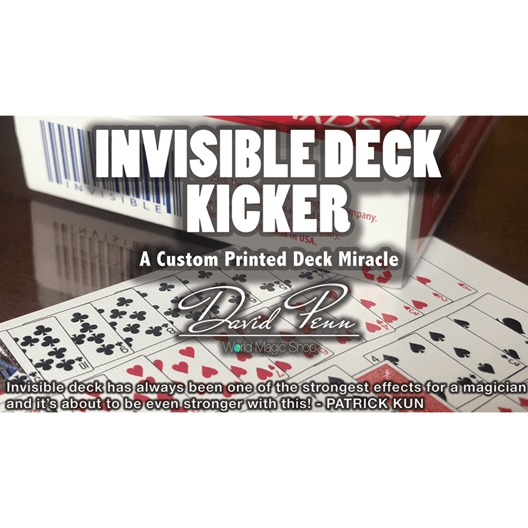 Invisible Deck Kicker (Gimmicks and Online Instructions) by David Penn - Trick