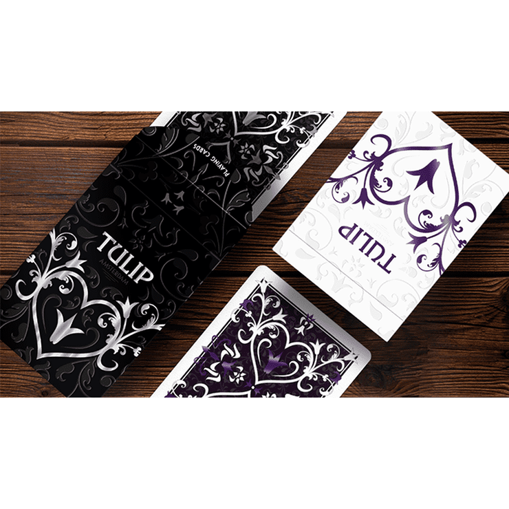 Purple Tulip Playing Cards Dutch Card House Company