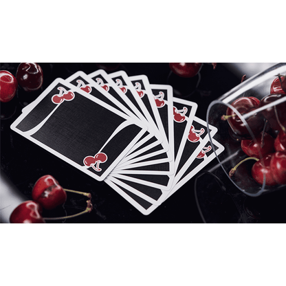 Cherry Casino House Deck Playing Cards True Black (Black Hawk)  by Pure Imagination Projects