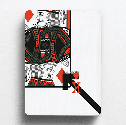 Offset Orange Playing Cards by Cardistry Touch