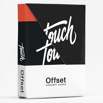 Offset Orange Playing Cards by Cardistry Touch