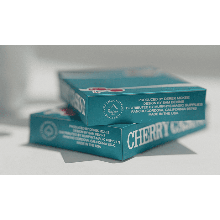 Cherry Casino (Tropicana Teal) Playing Cards by Pure Imagination Projects