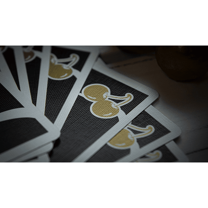 Limited Edition Cherry Casino (Monte Carlo Black and Gold) Numbered Seals Playing Cards by Pure Imagination Projects